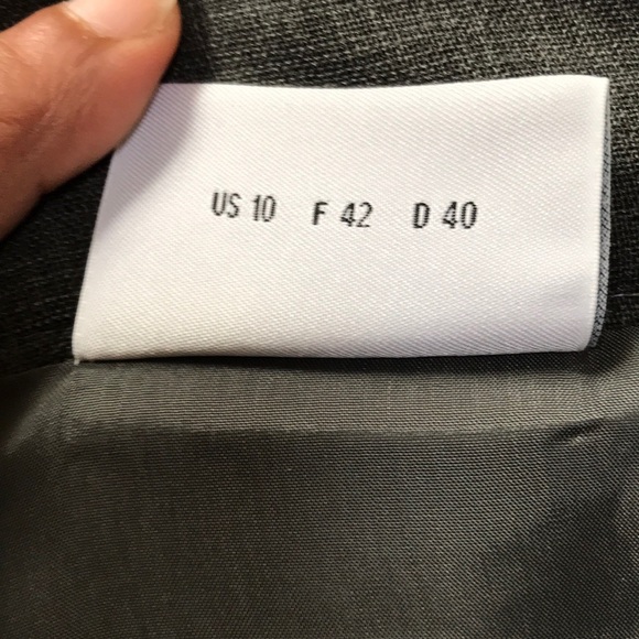 AKRIS PUNTO heather grey size 10 mini skirt - Picture 5 of 8